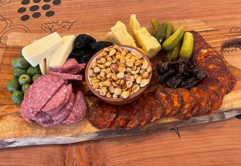 Vine and Barrel food tray